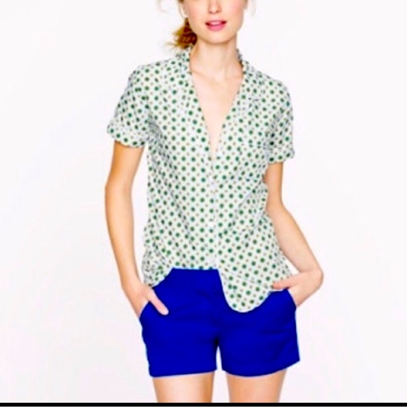 NWT J.Crew Royal Blue City Fit Chino Royal Blue 3” Shorts 8 - Picture 1 of 3